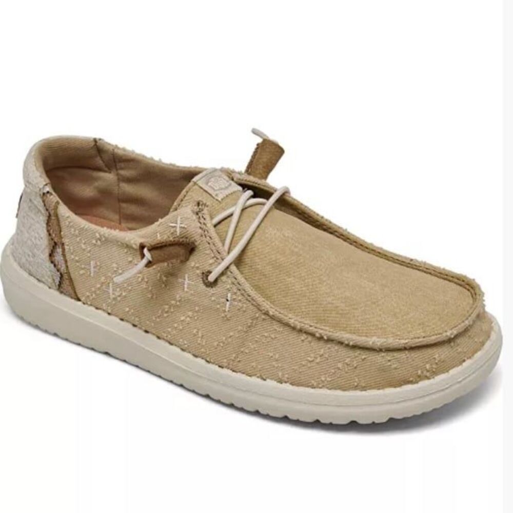 Hey Dude sneakers Womens size 10 slip on shoes hey dudes beige tan lightweight